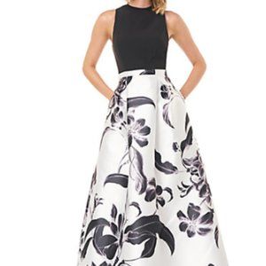 Black and White Floral dress